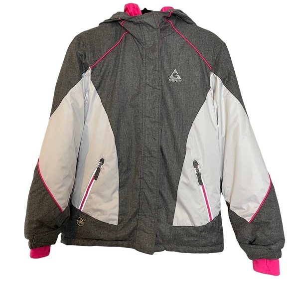 Gerry Weber Other - Gerry Gray White & Pink Girls Winter Ski Jacket Size XL(16) or Woman’s S…